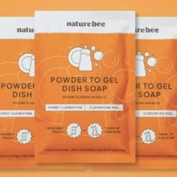 Free Sample of Nature Bee’s Powder-to-Gel Kitchen Dish Soap